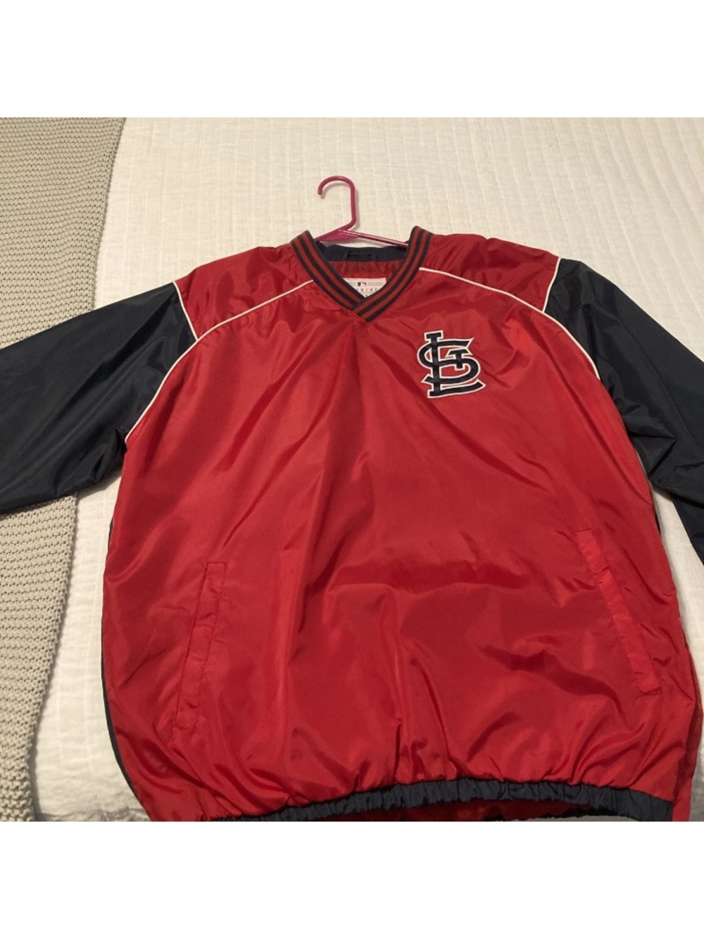 St. Louis Cardinals Major League Baseball MLB Pullover Jacket Red/Navy